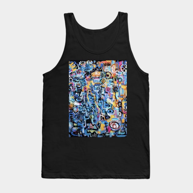 Night adventure Tank Top by Daria Kusto